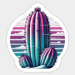 Purple Cactus Sticker